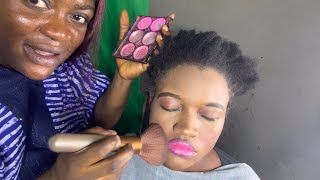 ASMR✨soft whisper makeup application on my cousin. relaxing asmr screenshot 3