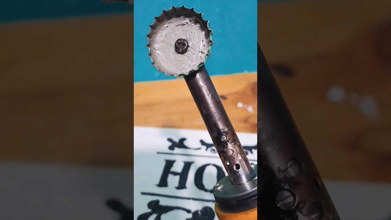 How to make a soldering pot from beer bottle. 