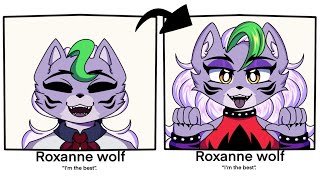 Roxanne wolf Year Book || Glow up || Fnaf security breach