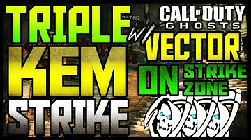 Ghosts: INSANE "TRIPLE" KEM STRIKE w/ "VECTOR CRB"! (3 KEM Strikes in 1 Game)