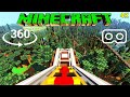 360° Forest Roller Coaster - Minecraft [VR] 4K 60FPS Video