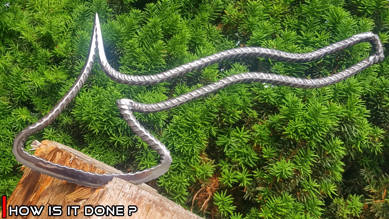 How to make Axe By Bending a Rebar YouTube