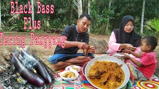 Memasak Ikan Black Bass Kakap Sungai Sambal kelapa || Panggang Terong Resep ss cooking