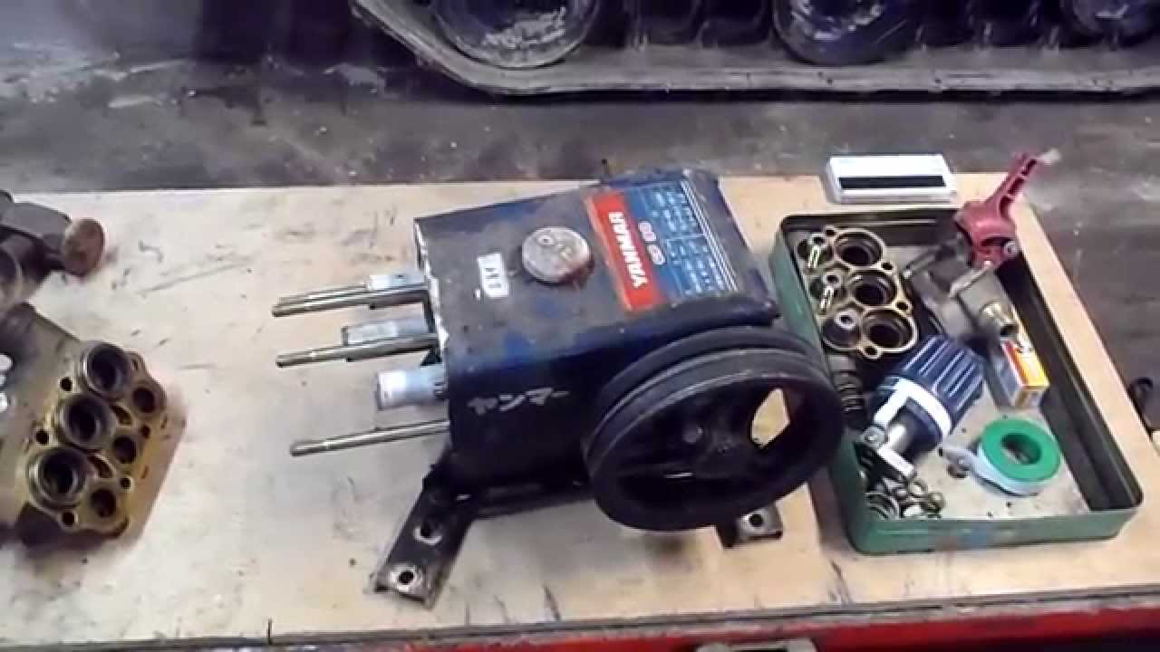 ヤンマー動噴CP35修理[和歌山 田和農機店] - YouTube