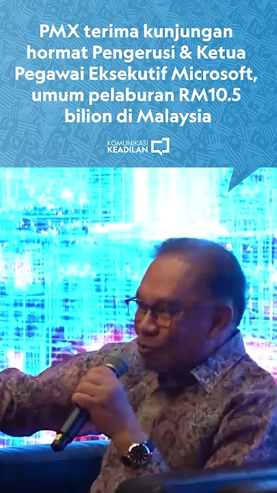 PMX terima kunjungan hormat Pengerusi dan Ketua Pegawai Eksekutif Microsoft.