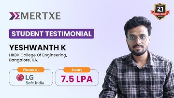 Embedded System Course for Freshers | Emertxe Success Story – Yeshwanth K Placed at LG Soft