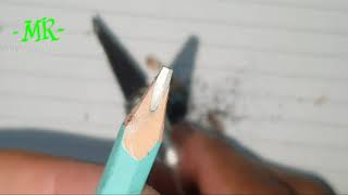 Cara mengasah mata pensil biasa menjadi mata pensil khat