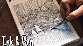 Pen and Ink Drawing - 