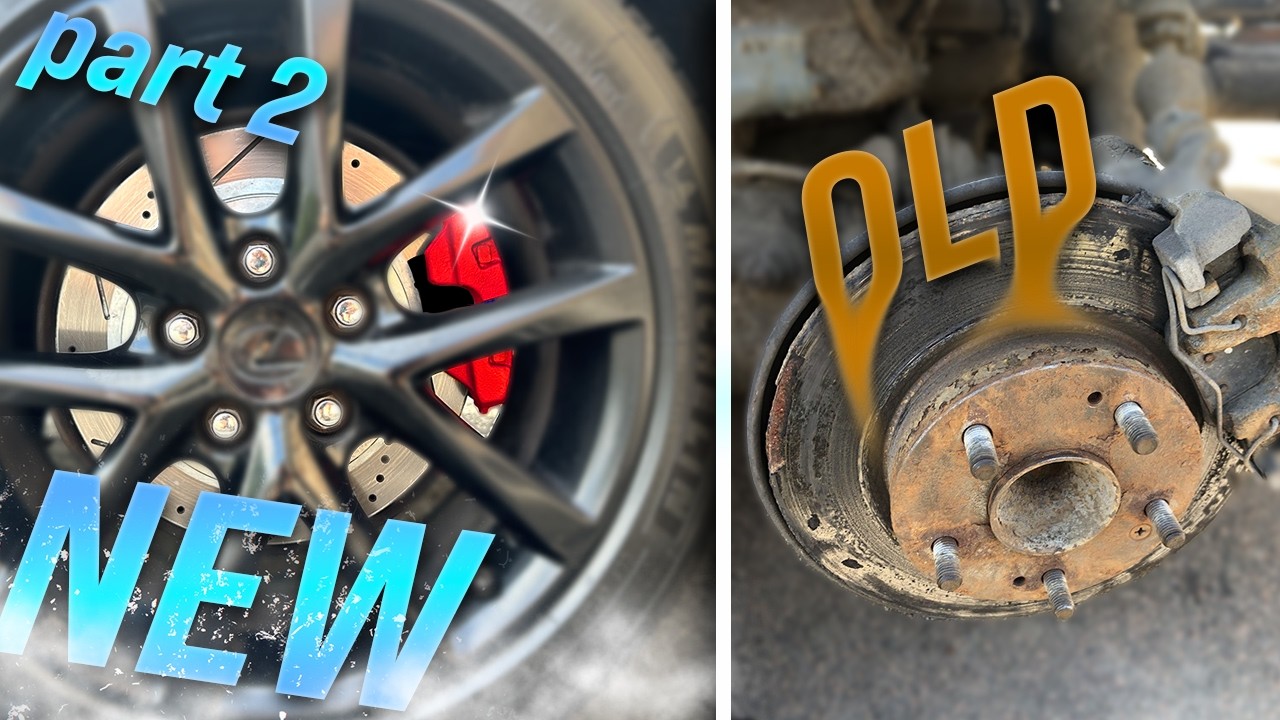 Lexus 2nd Gen IS Rear Brake Pad/Rotor Install Part 2 - YouTube