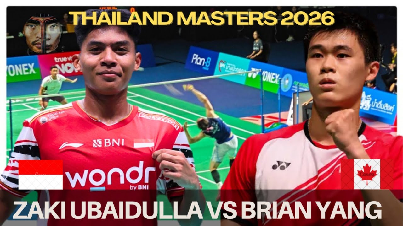 COMEBACK KING! 🇮🇩 Zaki Ubaidillah Stuns 4th Seed Brian Yang | Thailand Masters 2026 Highlights