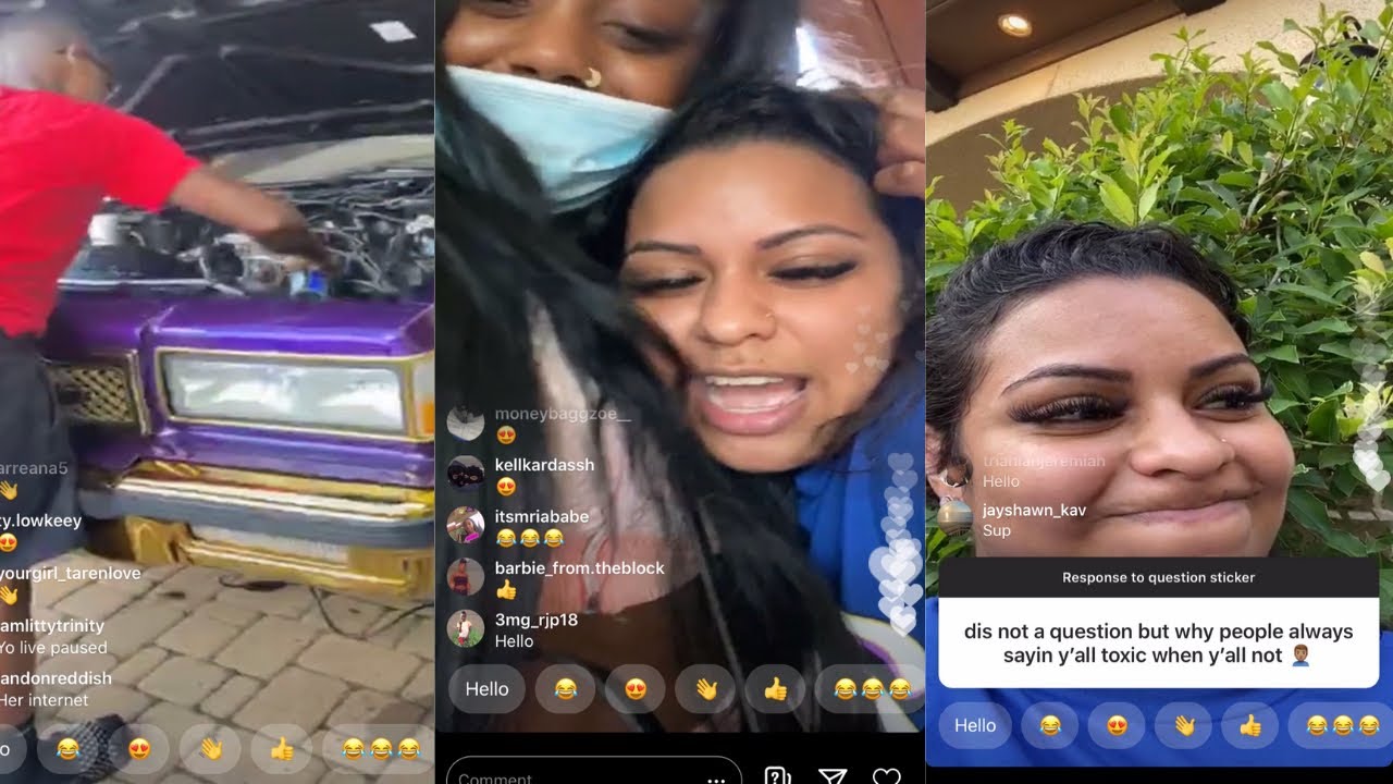 Carmen Goes Live & Answers Questions Carmen Friend Shows Up To Stay Corey Washing His Cars