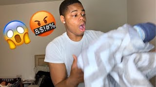 DROPPING OUR BABY PRANK ON GIRLFRIEND!!(SHE GETS MAD)