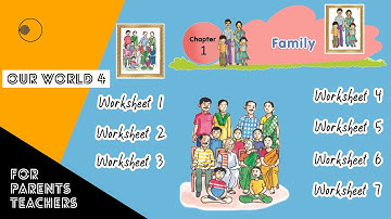 Family | Worksheets | 1st Chapter | EVS | AP Syllabus