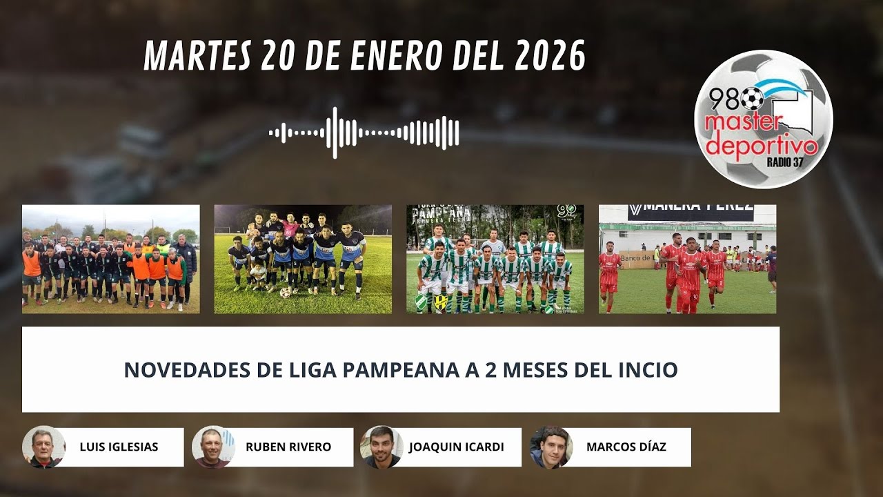 EN VIVO - 980 MÁSTER DEPORTIVO - BAJAS DE EQUIPOS Y CONFIRMACIONES DE OTROS PARA LA LPF 2026