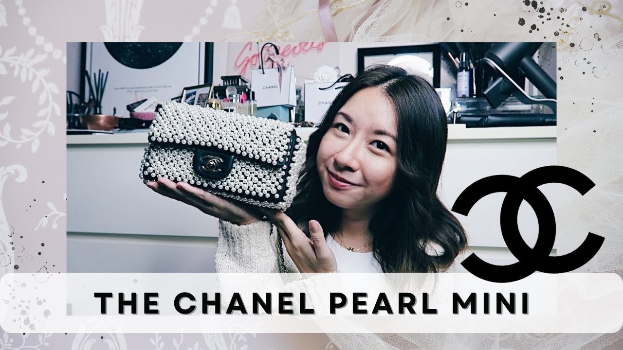 chanel pearl flap bag 2019