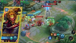Sun support | sun gameplay | sun Highlight | mobile legends