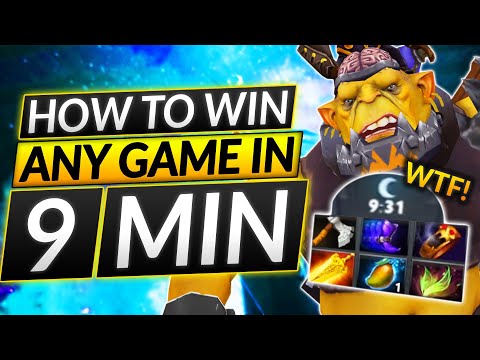 How to WIN INSTANTLY in 9 MINUTES - The MOST BROKEN FARMING CARRY - Dota 2 Tips Guide