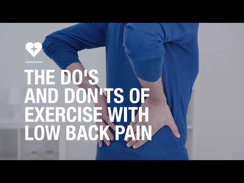 The do's and don'ts of exercise with low back pain
