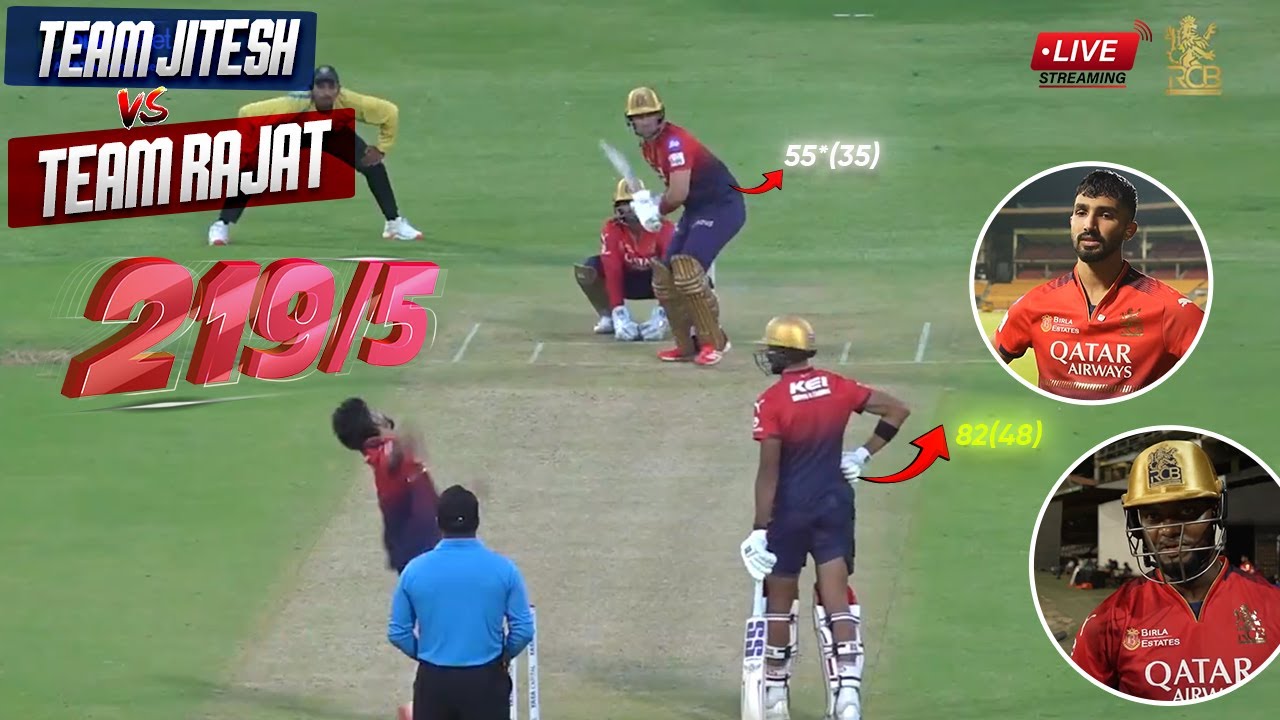 RCB Practice Match 2025 Full Video | Team Rajat vs Team Jitesh RCB Intra Squad Practice Match 2025