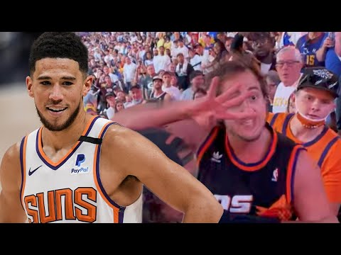 Devin Booker Looks For Finds Suns In 4 Fan Who Knocked Out Nuggets Fan In Viral Fight Video Youtube