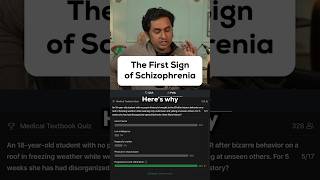 The First Sign of Schizophrenia