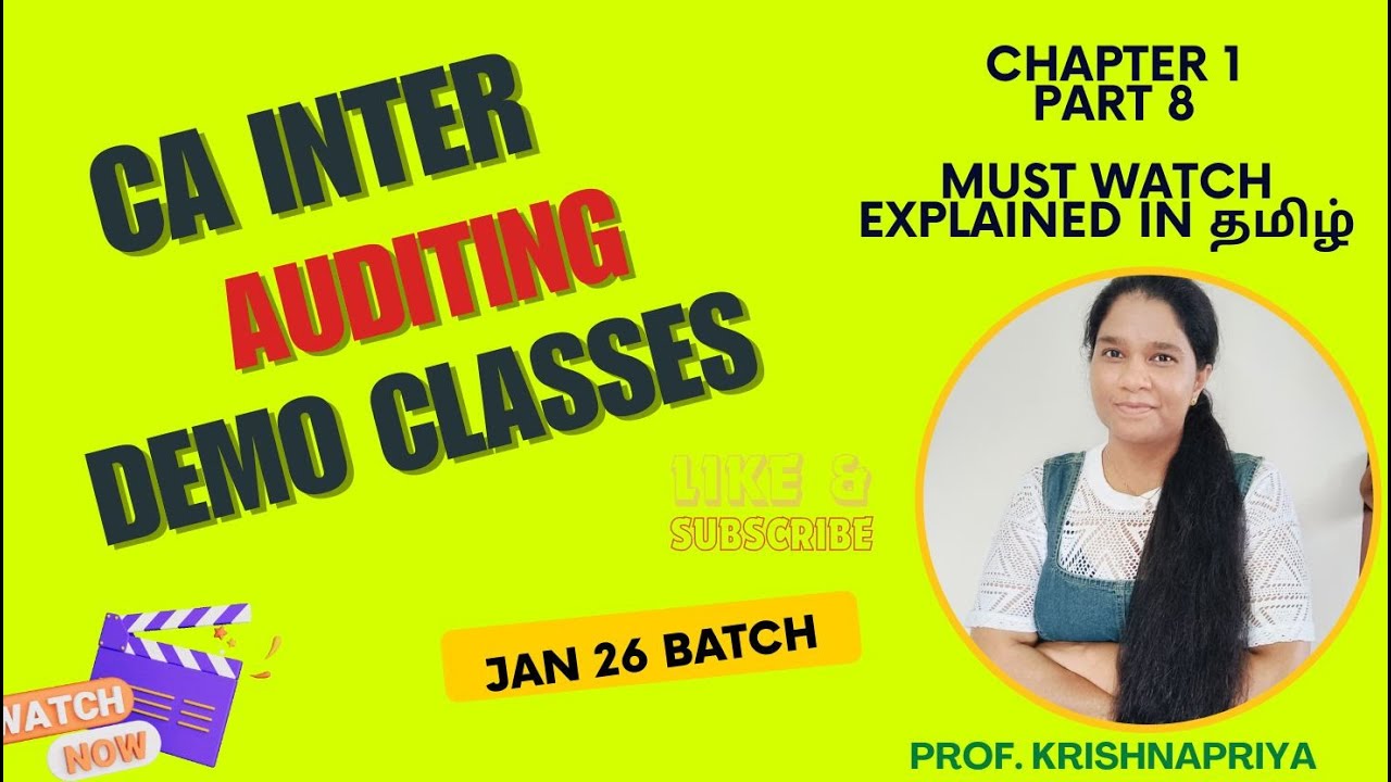 CA Inter Audit Chapter 1 | Nature, Objective & Scope of Audit |DEMO ...