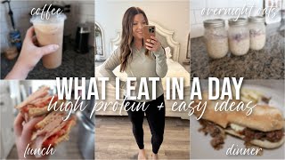 WHAT I EAT IN A DAY TO HIT MY MACROS | EASY & REALISTIC HIGH-PROTEIN MEALS