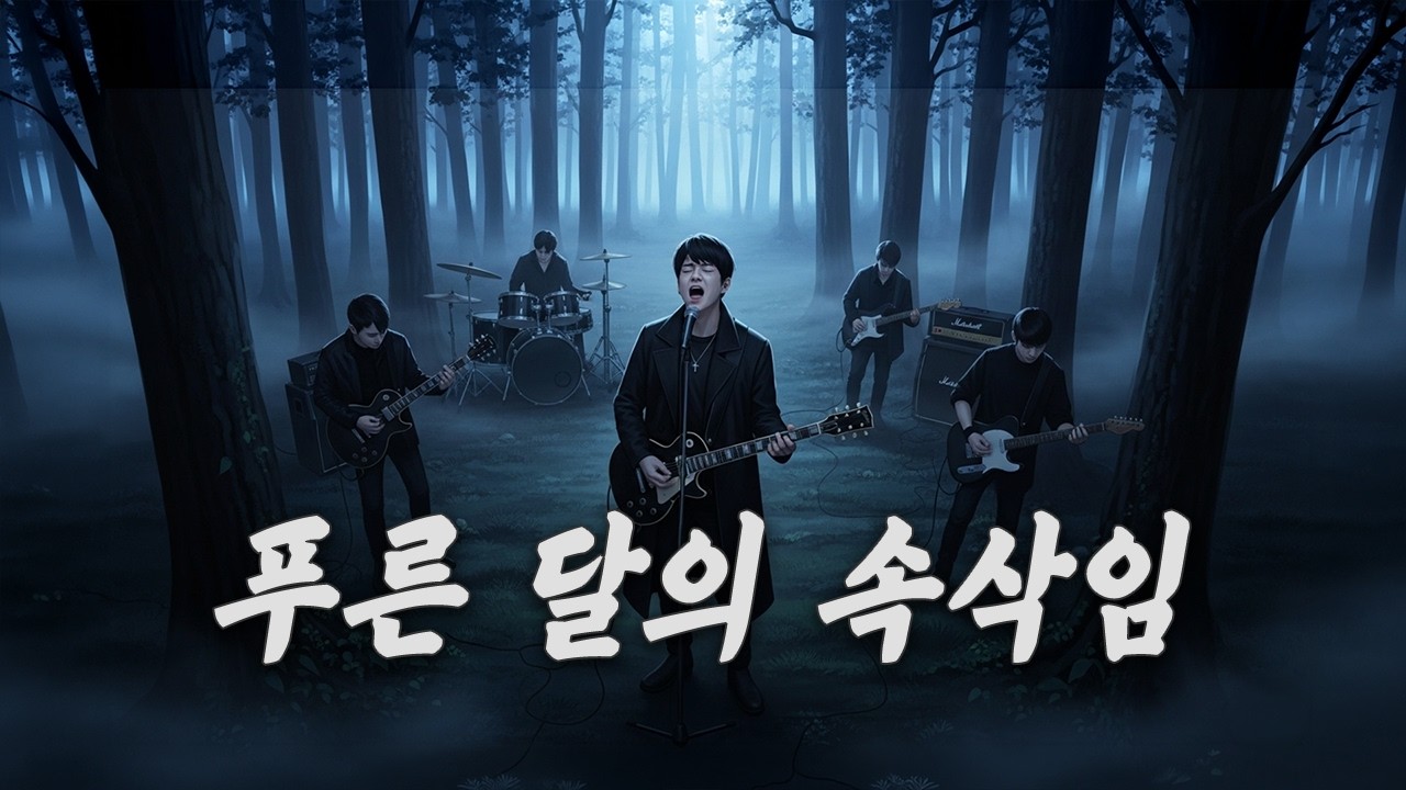 [푸른 달의 속삭임] / 「밴드&락발라드_AI Works」