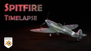 Blender modeling timelapse - Supermarine Spitfire LF Mk IX