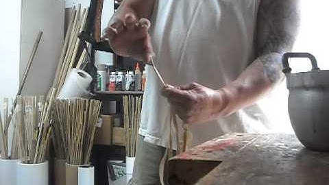 How I make a rawhide bowstring Pt-2