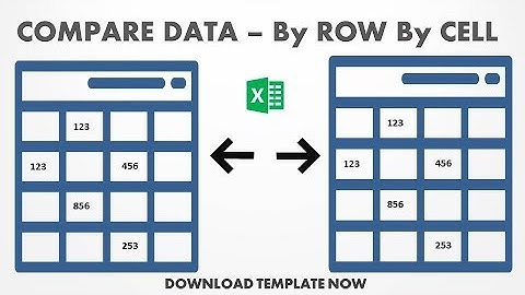 Excel: Compare Data by Rows by Cells in two Worksheets [Download] (PRO Version)