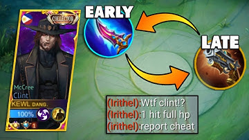 CLINT NEW BROKEN FIRST ITEM FOR DAMAGE HACK AND LATE GAME ITEM FOR ONE SHOT!😱 (PLS TRY) | MLBB