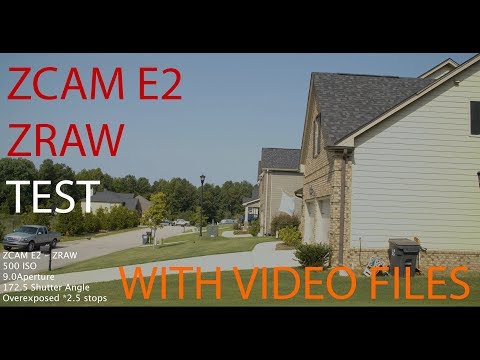 ZCAM E2 ZRAW परीक्षण - विवरण देखें - वीडियो फ़ाइलें - सॉफ़्टवेयर