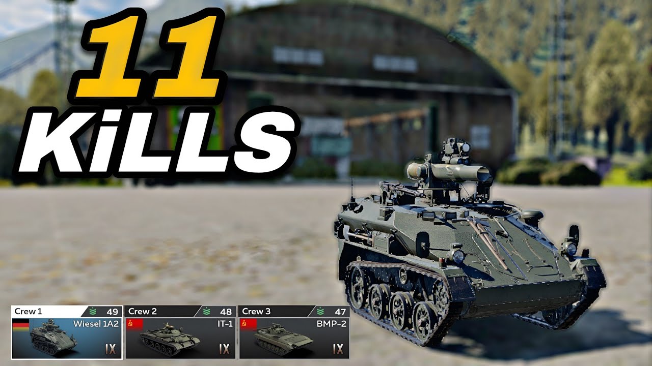 11 KiLLS with ONLY ATGM - Wiesel 1A2 in War Thunder Mobile 