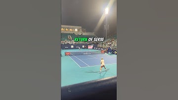 How to Return of Serve using opponents pace #tennis #tennistraining