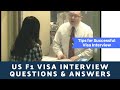 US Student F1 Visa Sample Mock Interview Questions & Answers 2020
