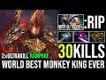 World Best Monkey King Ever - Epic Pro Mid MK RAMPAGE 2xUltrakill 30Kills in 22Min By Jimme Dota 2