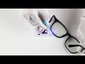 Cyxus blue light torch and test card /ft. Cyxus 8082 style blue light blocking computer glasses