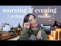 My cozy  productive morning  evening writing routine  rituals 
