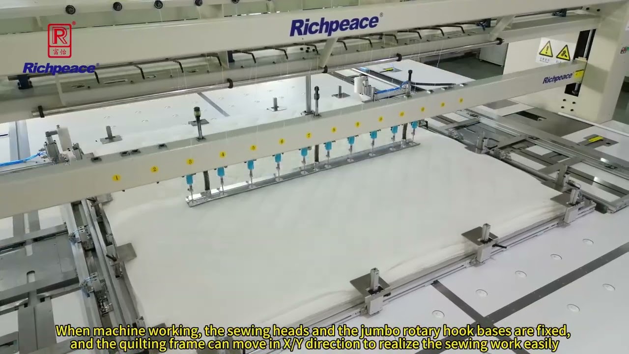 Getonagain Super Thick Material Large Rotary Hook Multi-needle Quilting Machine