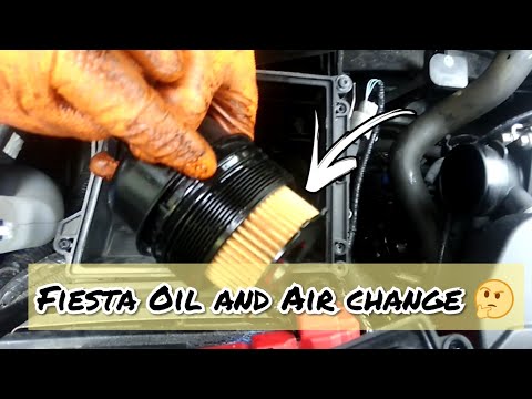 Ford fiesta Oil, Oil Filter, and Air Filter change