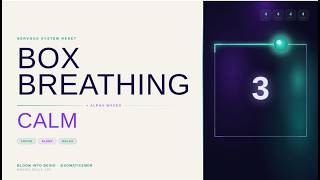 Box Breathing & Alpha Waves | Deep Relaxation for Stress & Vagus Nerve Healing
