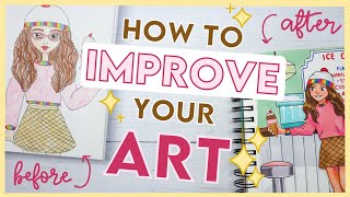 15 Tips to IMPROVE your ART // get better at drawing FAST in 2023 ✨