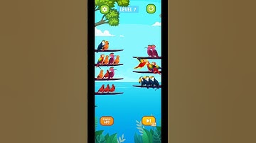 Bird Sort Puzzle Level 7 Gameplay Android IOS