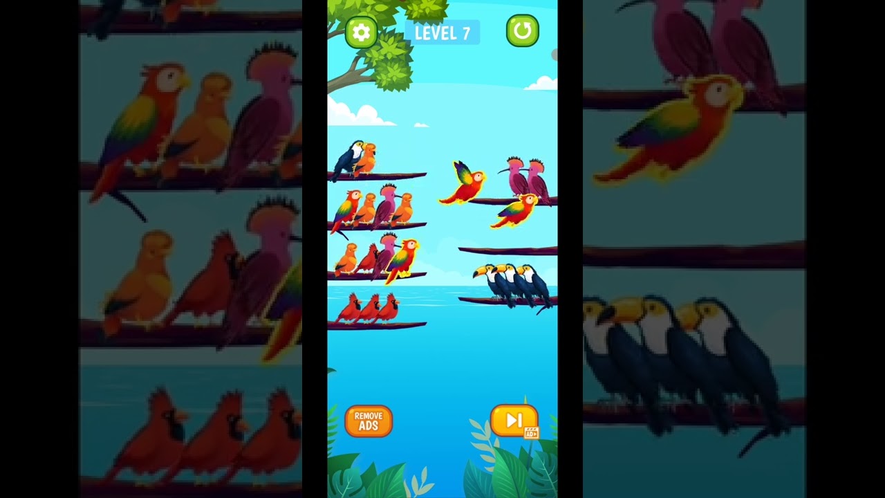 Bird Sort Puzzle Level 7 Gameplay Android IOS