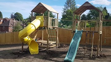 Custom Wooden Climbing Frame by PlayCrazy Built by 