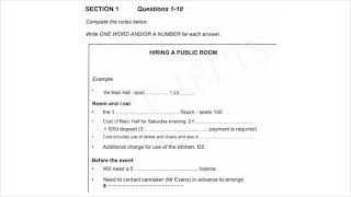 Cambridge 11 Listening Test1 Part 1