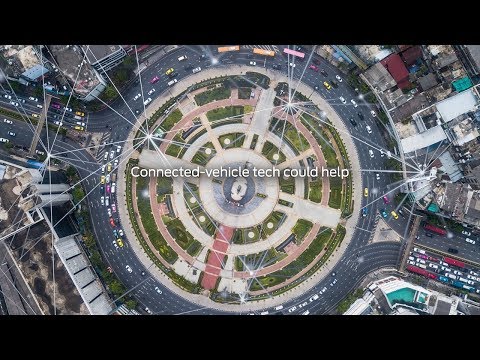 Ford und Vodafone testen vernetzte Fahrzeug-Technologie zur Anzeige freier Plätze in Parkhäusern - inklusive Zielführung