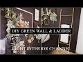100均ウォールグリーンとブランケットラダーをdiy！壁面緑化インテリアコーディネート/DIY GREEN WALL + BLANKET LADDER
