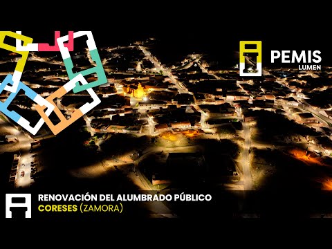 Coreses (Zamora) Renovación del alumbrado público exterior del municipio
